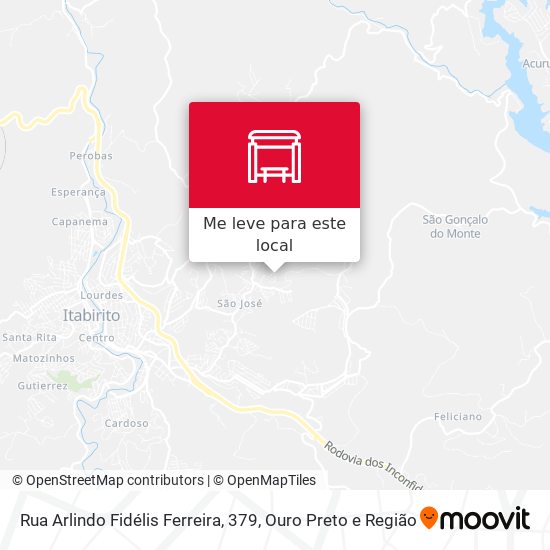 Rua Arlindo Fidélis Ferreira, 379 mapa