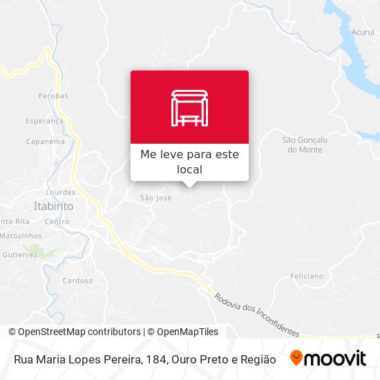 Rua Maria Lopes Pereira, 184 mapa