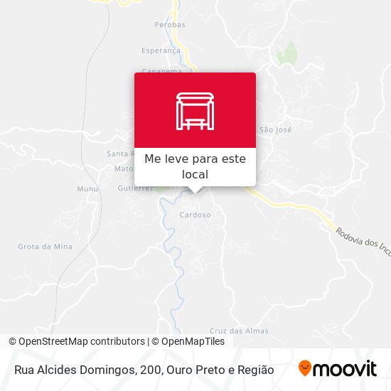 Rua Alcides Domingos, 200 mapa