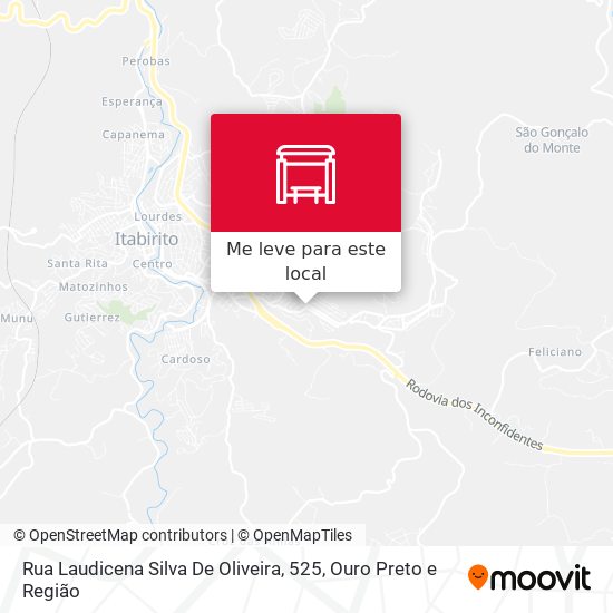 Rua Laudicena Silva De Oliveira, 525 mapa