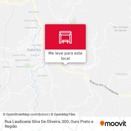 Rua Laudicena Silva De Oliveira, 300 mapa