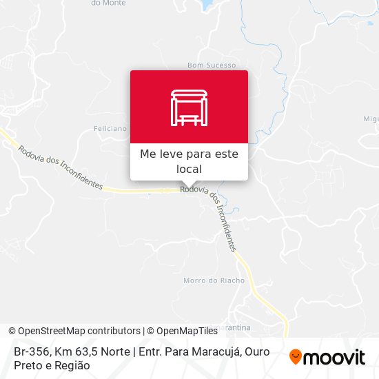 Br-356, Km 63,5 Norte | Entr. Para Maracujá mapa