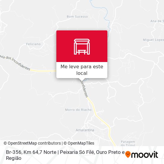 Br-356, Km 64,7 Norte | Peixaria Só Filé mapa