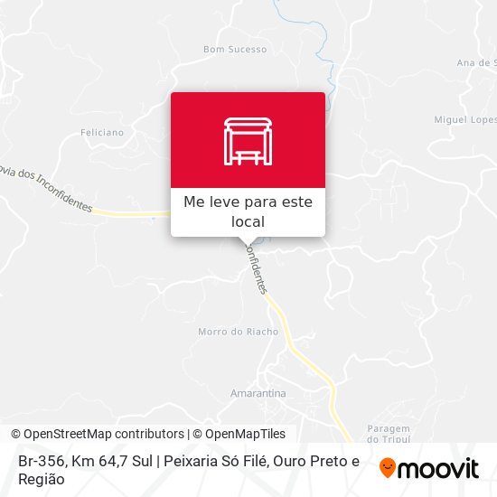 Br-356, Km 64,7 Sul | Peixaria Só Filé mapa