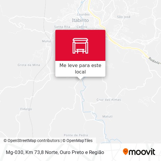 Mg-030, Km 73,8 Norte mapa