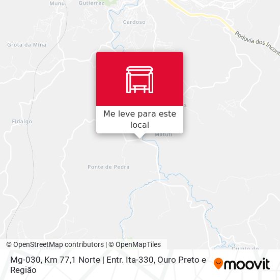 Mg-030, Km 77,1 Norte | Entr. Ita-330 mapa