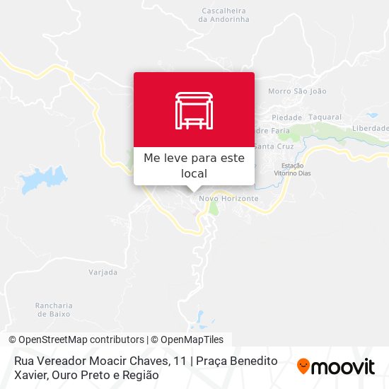 Rua Vereador Moacir Chaves, 11 | Praça Benedito Xavier mapa