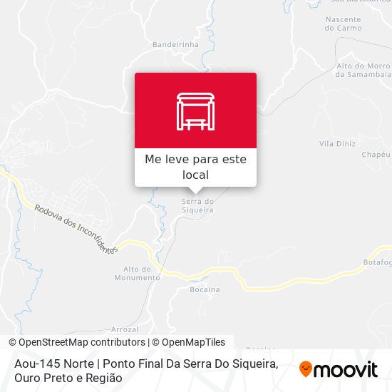 Aou-145 Norte | Ponto Final Da Serra Do Siqueira mapa