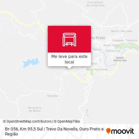 Br-356, Km 95,5 Sul | Trevo Da Novelis mapa