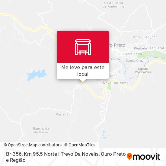 Br-356, Km 95,5 Norte | Trevo Da Novelis mapa