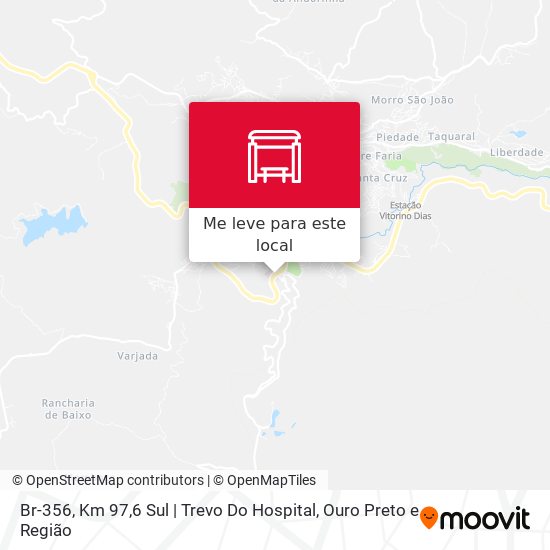 Br-356, Km 97,6 Sul | Trevo Do Hospital mapa