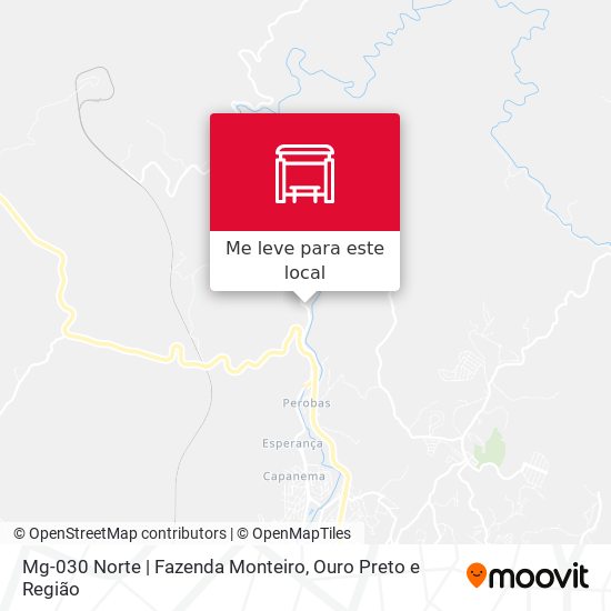 Mg-030 Norte | Fazenda Monteiro mapa