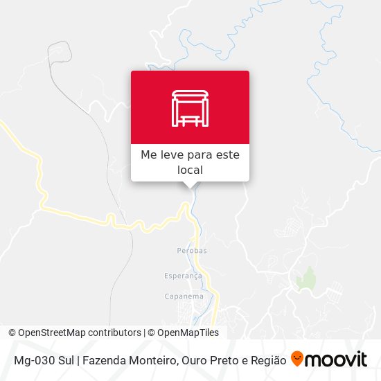 Mg-030 Sul | Fazenda Monteiro mapa