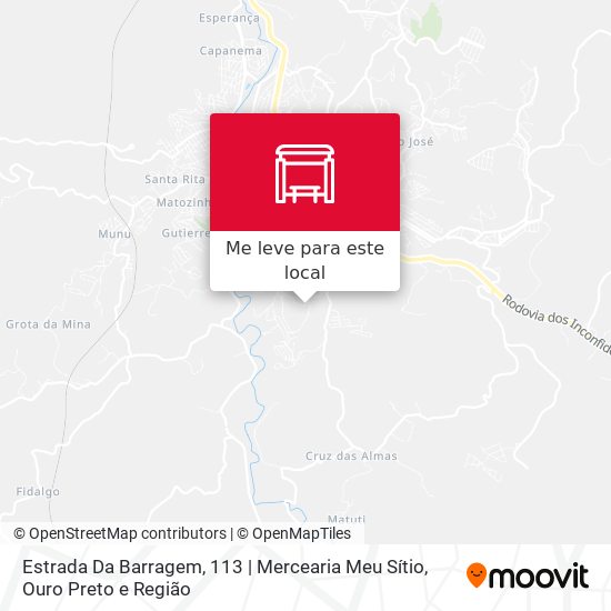 Estrada Da Barragem, 113 | Mercearia Meu Sítio mapa