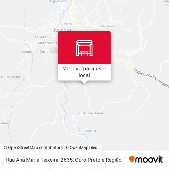 Rua Ana Maria Teixeira, 2635 mapa