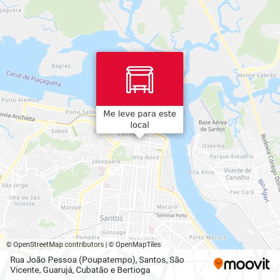 Rua João Pessoa (Poupatempo) mapa