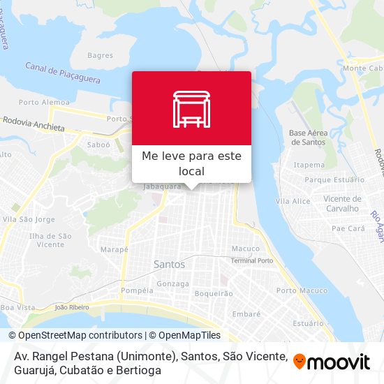 Av. Rangel Pestana (Unimonte) mapa
