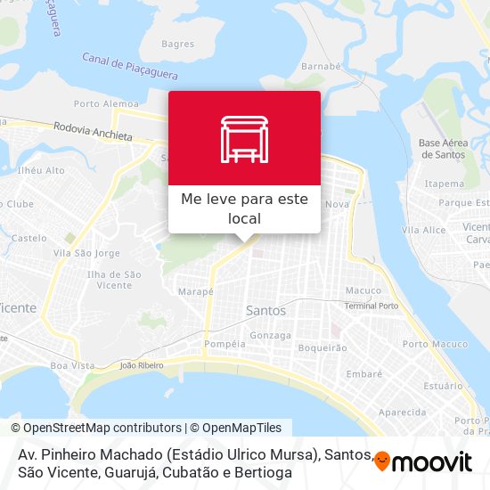 Av. Pinheiro Machado (Estádio Ulrico Mursa) mapa
