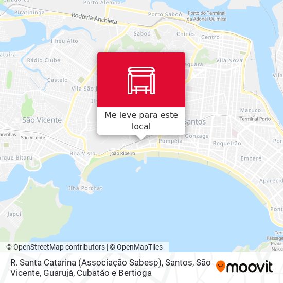 R. Santa Catarina (Associação Sabesp) mapa