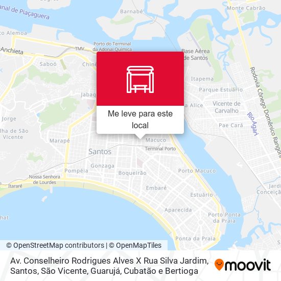 Av. Conselheiro Rodrigues Alves X Rua Silva Jardim mapa