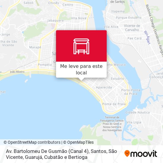 Av. Bartolomeu De Gusmão (Canal 4) mapa