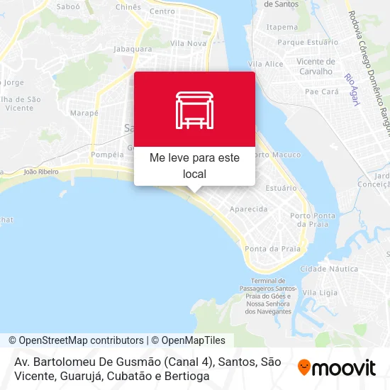 Av. Bartolomeu De Gusmão (Canal 4) mapa