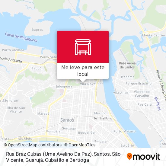 Rua Braz Cubas (Ume Avelino Da Paz) mapa