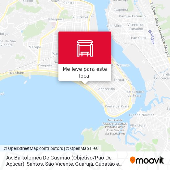 Av. Bartolomeu De Gusmão (Objetivo / Pão De Açúcar) mapa