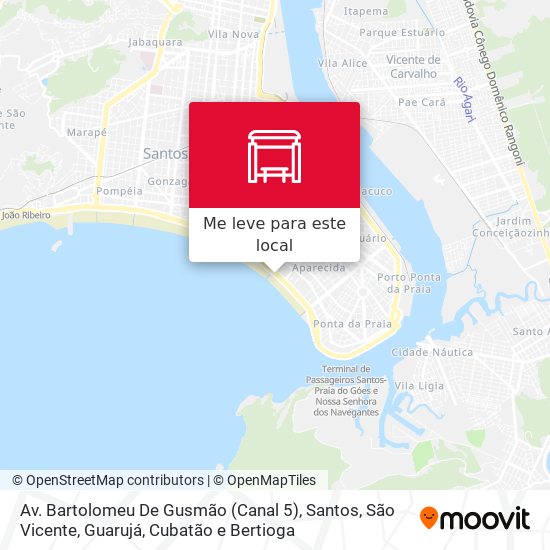 Av. Bartolomeu De Gusmão (Canal 5) mapa