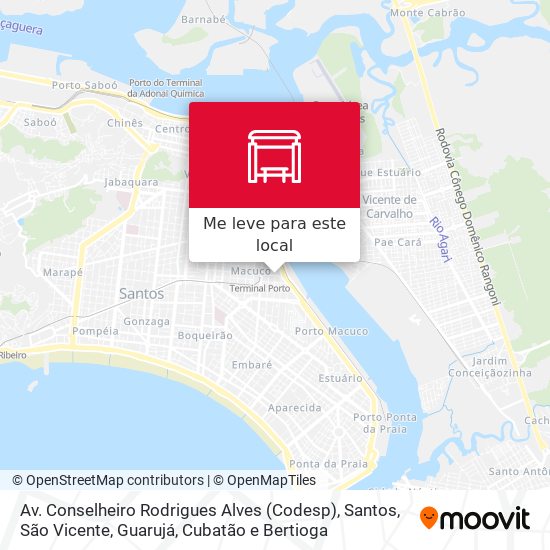 Av. Conselheiro Rodrigues Alves (Codesp) mapa