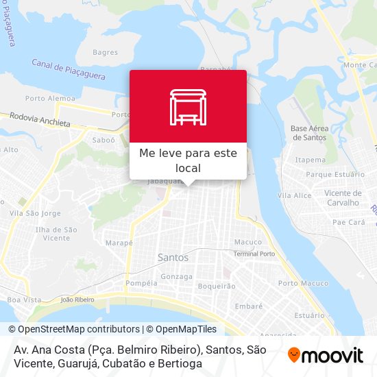 Av. Ana Costa (Pça. Belmiro Ribeiro) mapa