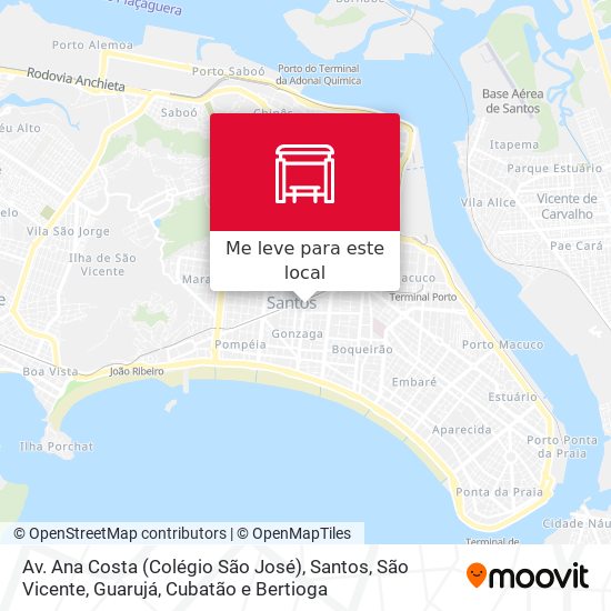 Av. Ana Costa (Colégio São José) mapa