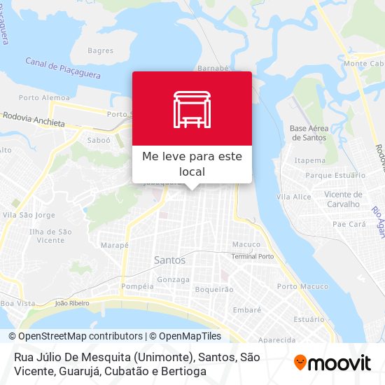 Rua Júlio De Mesquita (Unimonte) mapa