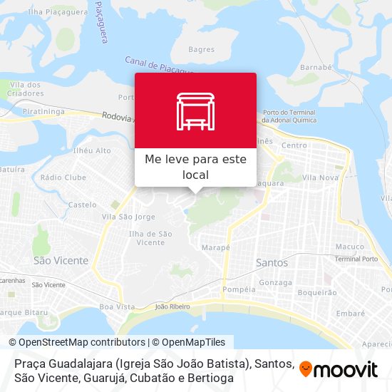 Praça Guadalajara (Igreja São João Batista) mapa