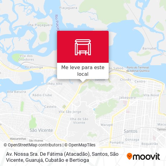 Av. Nossa Sra. De Fátima (Atacadão) mapa
