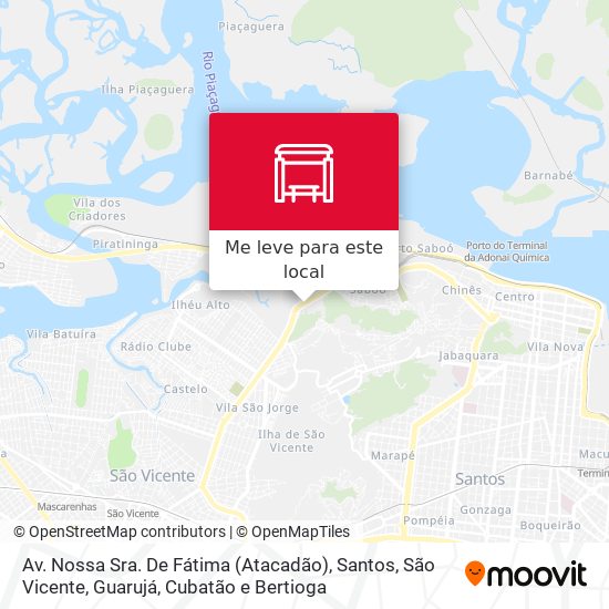 Av. Nossa Sra. De Fátima (Atacadão) mapa