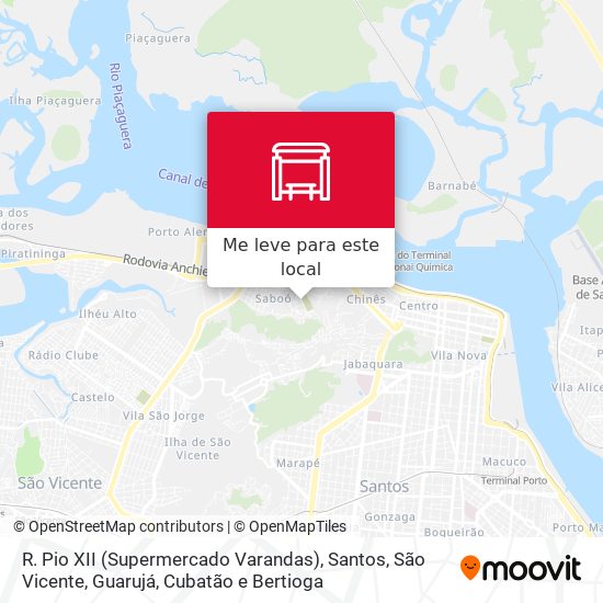 R. Pio XII (Supermercado Varandas) mapa