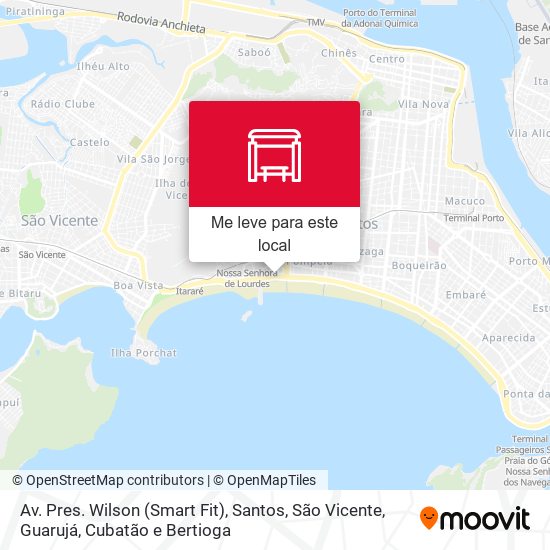 Av. Pres. Wilson (Smart Fit) mapa