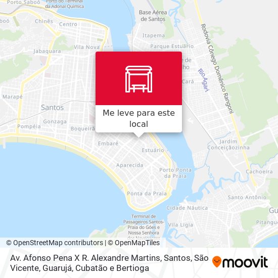 Av. Afonso Pena X R. Alexandre Martins mapa