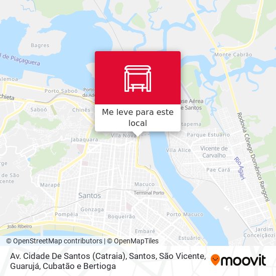 Av. Cidade De Santos (Catraia) mapa