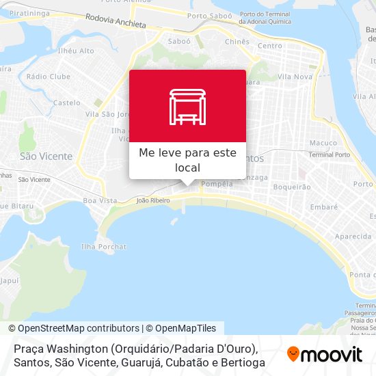Praça Washington (Orquidário / Padaria D'Ouro) mapa