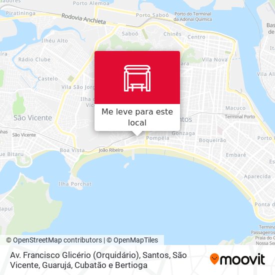 Av. Francisco Glicério (Orquidário) mapa