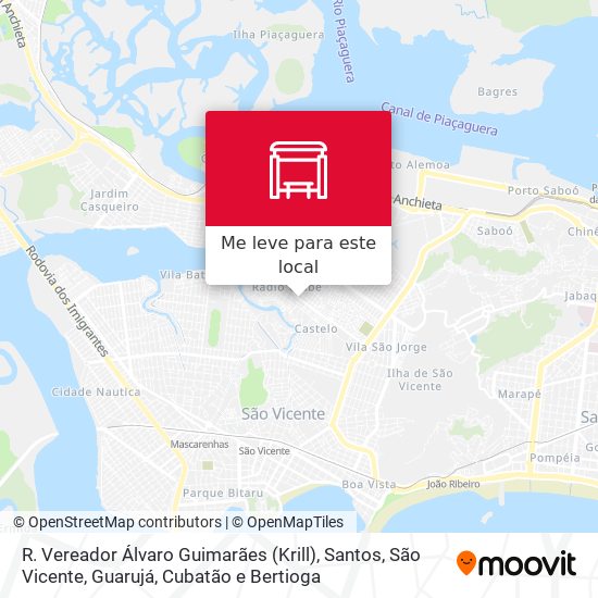R. Vereador Álvaro Guimarães (Krill) mapa