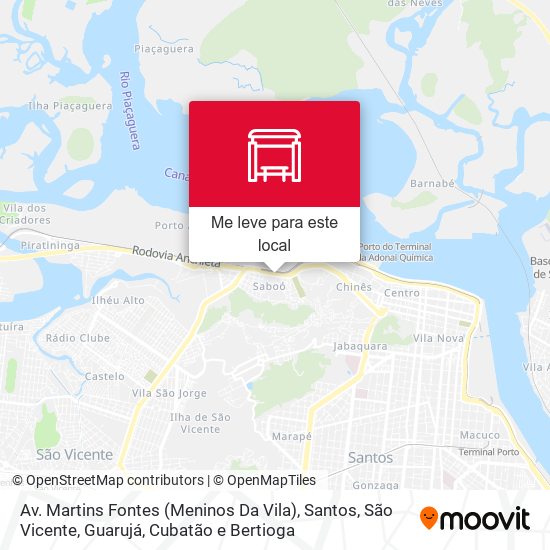 Av. Martins Fontes (Meninos Da Vila) mapa