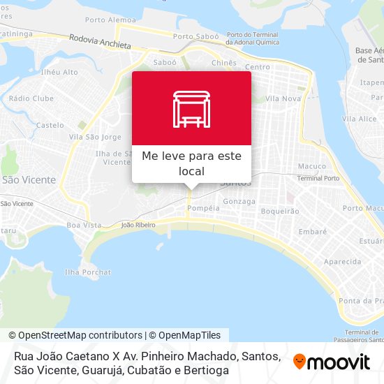 Rua João Caetano X Av. Pinheiro Machado mapa