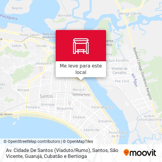 Av. Cidade De Santos (Viaduto / Rumo) mapa