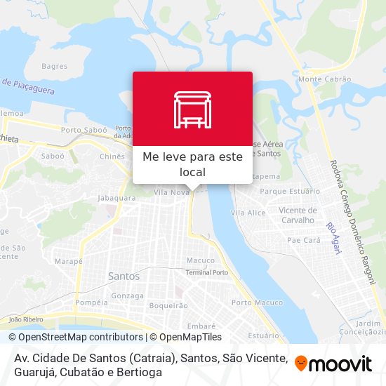 Av. Cidade De Santos (Catraia) mapa