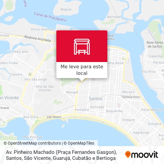 Av. Pinheiro Machado (Praça Fernandes Gasgon) mapa