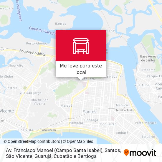 Av. Francisco Manoel (Campo Santa Isabel) mapa