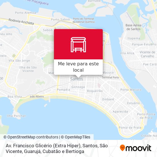 Av. Francisco Glicério (Extra Hiper) mapa